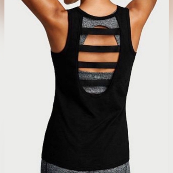 NWT Victoria's Secret Sport Tank with banded open-back - Medium - Picture 7 of 8